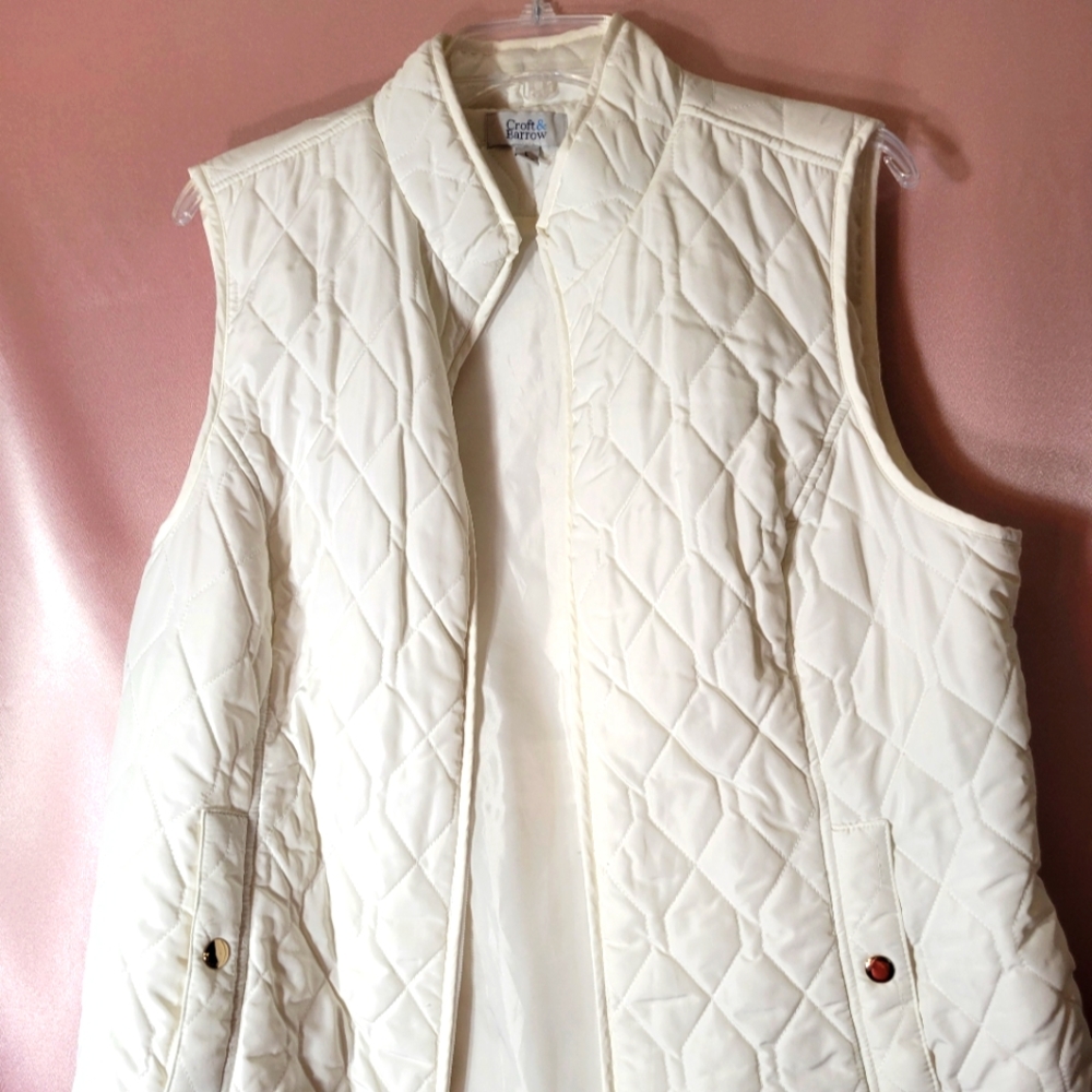 Croft & Barrow Ivory Vest